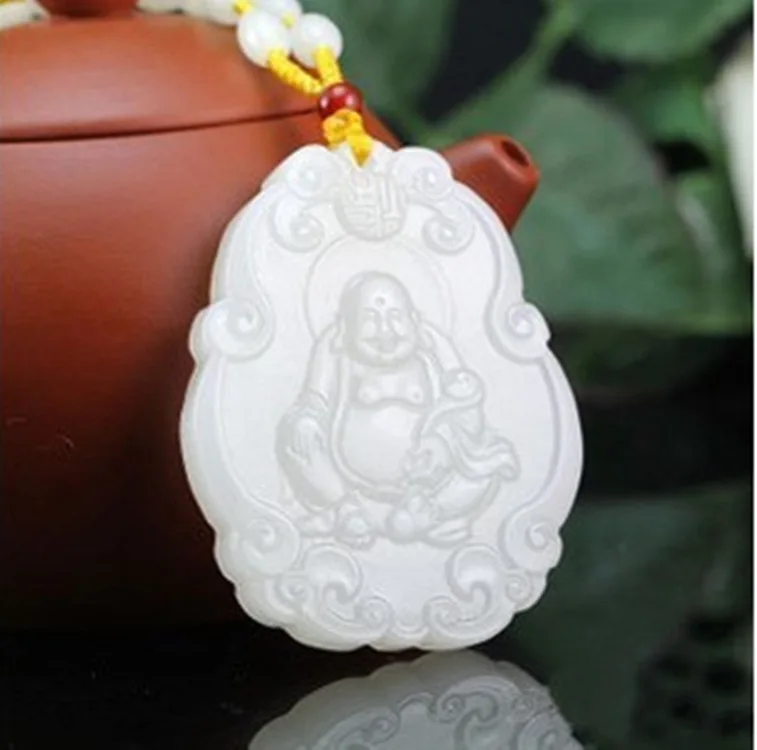 Hetian Baiyu Kunlun Jades Yangzhi Guanyin подвеска Будды Maitreya Ожерелье Кулон Будда |