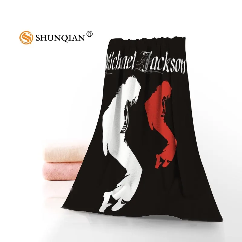

New Custom Michael Jackson Towel Printed Cotton Face/Bath Towels Microfiber Fabric For Kids Men Women Shower Towels A8.8