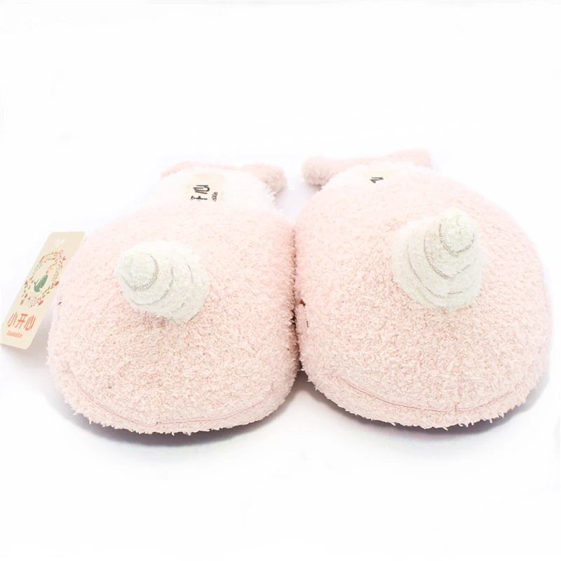 Pantuflas Mujer Mulher Chinelo Donna Pantofole; Домашние плюшевые тапочки с изображением животных на мягкой подошве; домашние тапочки с единорогом; обувь в форме нарвала