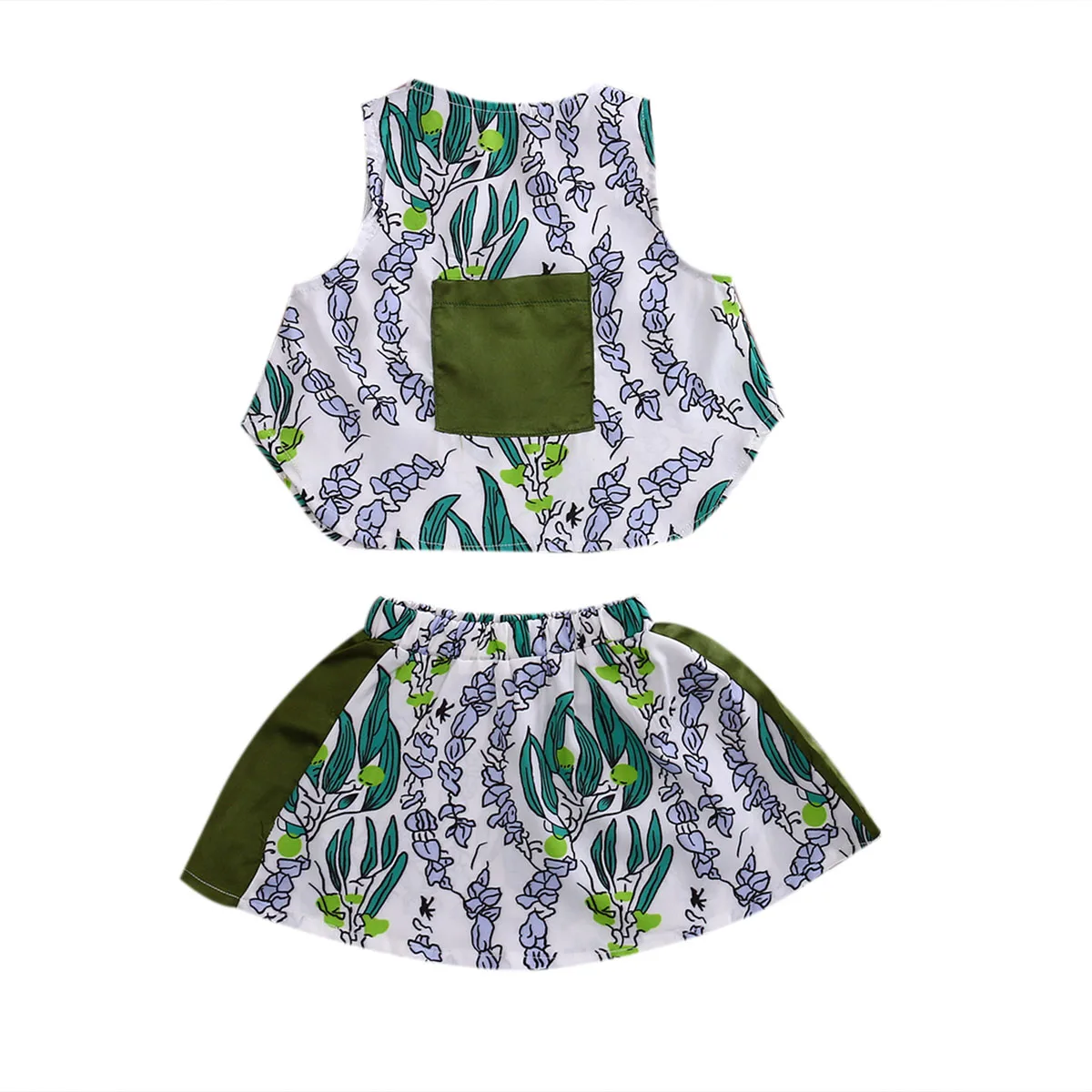 От 0 до 5 лет для маленьких девочек из 2 предметов летняя классная юбка комплект