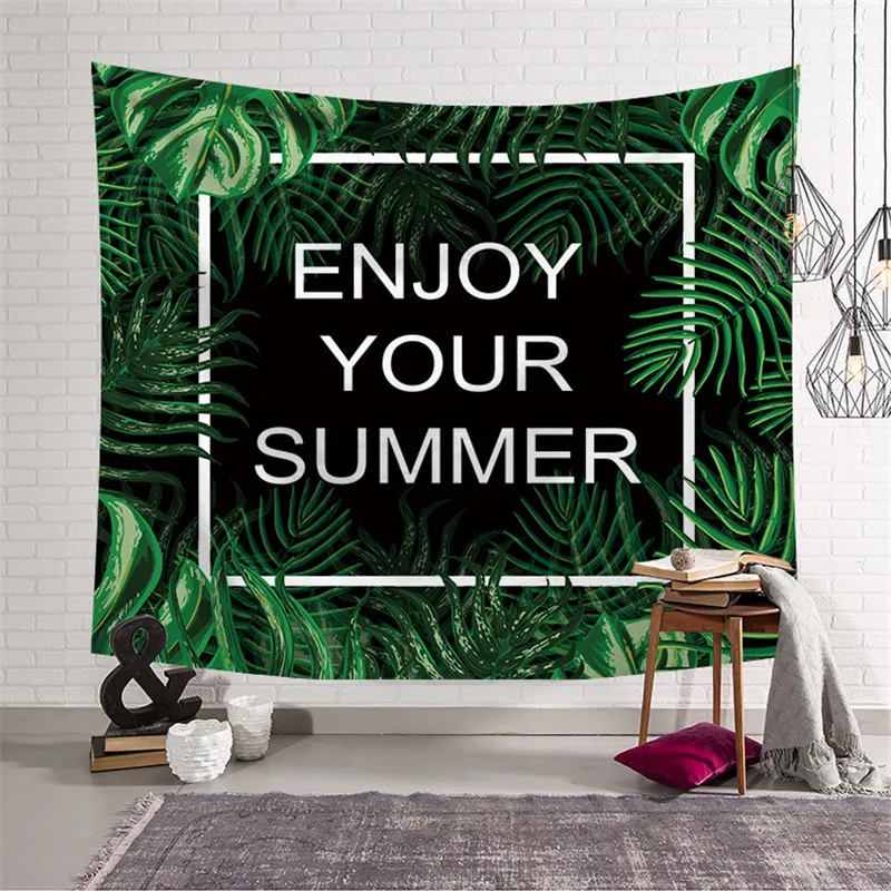 2 Размеры цветок зеленый суккуленты гобелен с висит аксессуары коврик для йоги