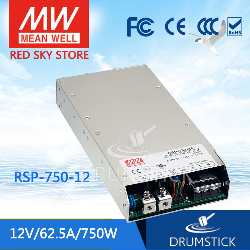 

patriotic MEAN WELL RSP-750-12 12V 62.5A meanwell RSP-750 12V 750W Single Output Power Supply