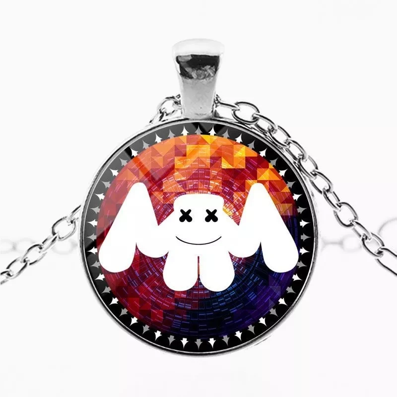ZSQH DJ Marshmello 7 стиль кулон ожерелье для детей косплей костюм аксессуары милые Marshmallo