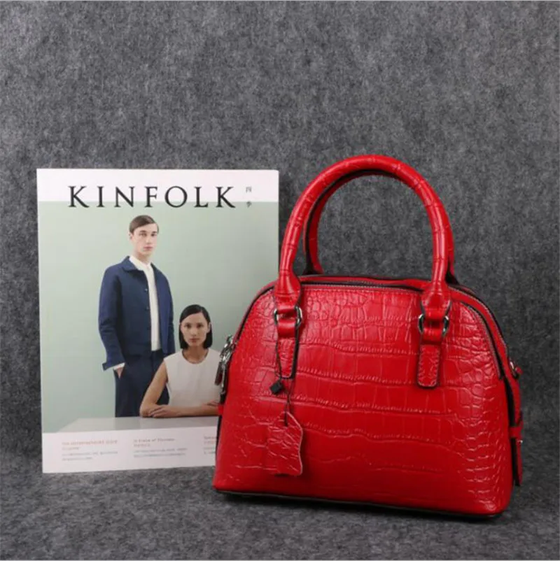 ALAVCHNV оригинальный дизайн Европа и США крокодиловый узор кожаная женская сумочка сумка на плечо 9080|Сумки с