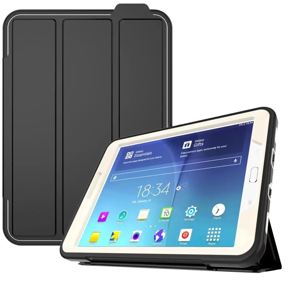 Grey Магнитный Тонкий кожаный чехол-подставка для samsung Galaxy Tab S2 8," T710 T715 tablet PC - Цвет: Grey