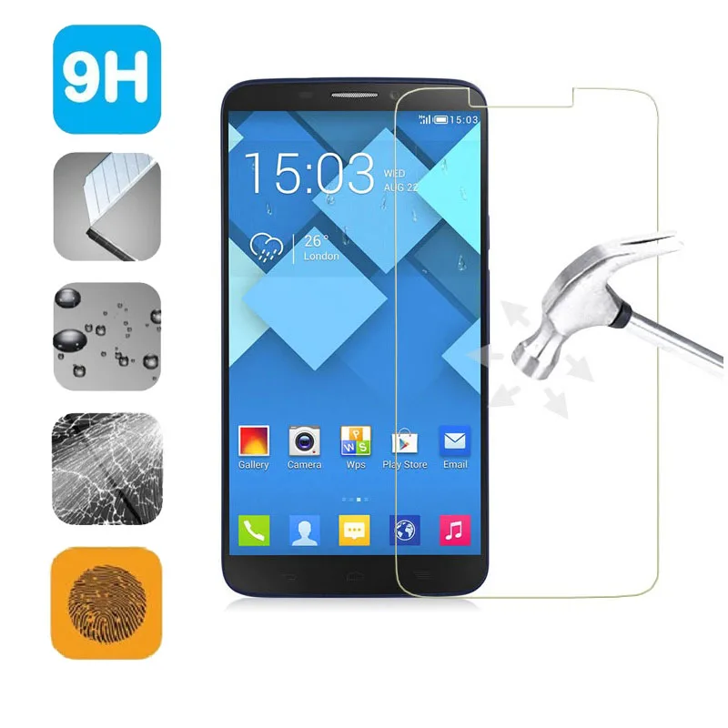 Защитная пленка для экрана из закаленного стекла 9H Alcatel One Touch idol2 6037 idol3 6039 6045 C3 C9 Pop2