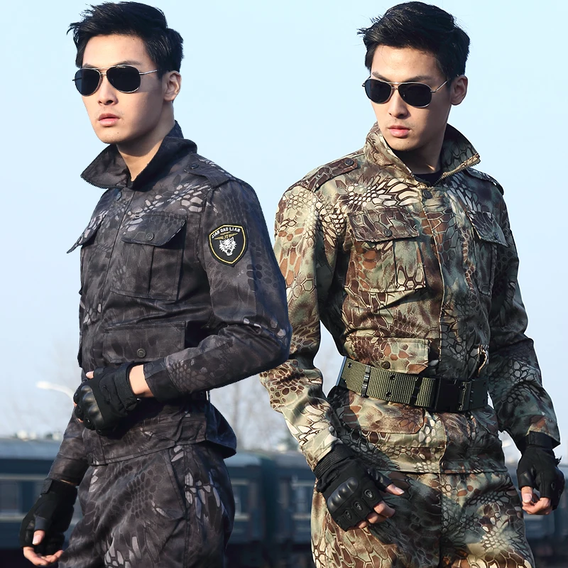 Тактический костюм для мужчин армейский Камуфляжный охотника одежда