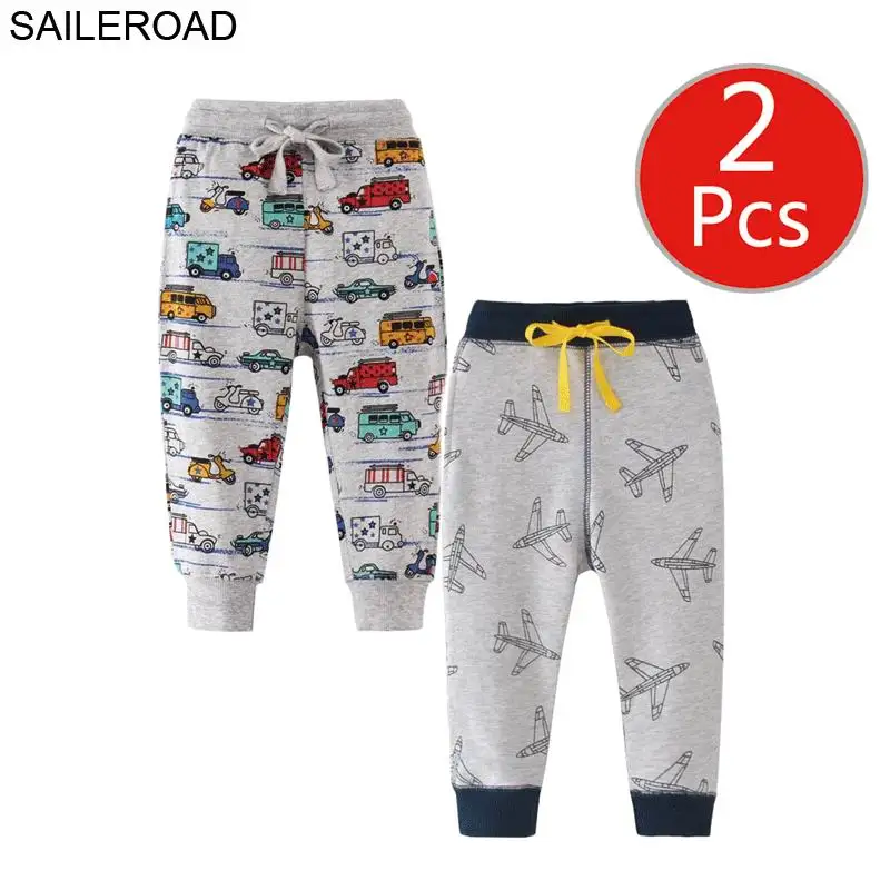SAILEROAD 2 шт. Мультфильм Обнимаю Меня Брюки Динозавров Дети Мальчики Осень Одежда Дети 7 Лет Дети Спортивные Штаны Теплые Брюки для Брюки Мальчик - Цвет: 7016 7031 photo