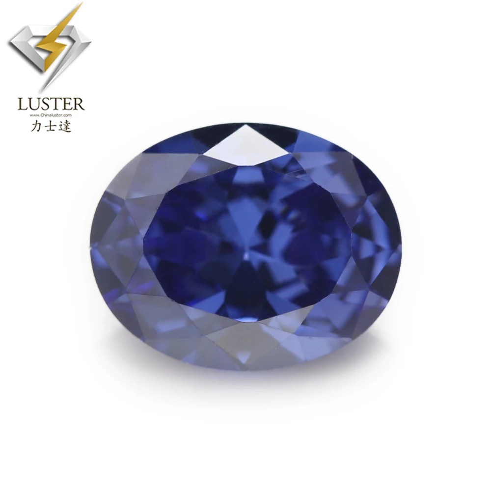 Most realistic cubic zirconia 2x3~13x18mm natural blue oval cut shape zircon gems stones 10pcs / bag quality cz for jewelry | Украшения и