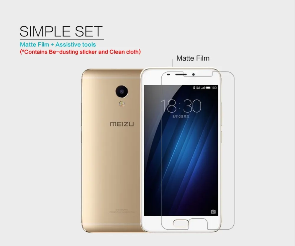 

2pcs/lot Screen Protector For Meizu M3e NILLKIN Matte OR Super Clear Screen Protective Film For Meizu M3e