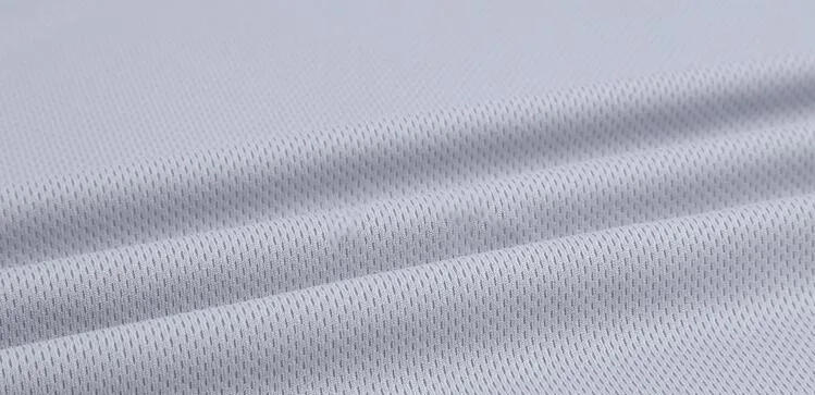 white Сетчатая Ткань птичий глаз ткань баскетбольная спортивная футболка ткань Влагоотводящая и быстросохнущая модная сетка материал - Цвет: white