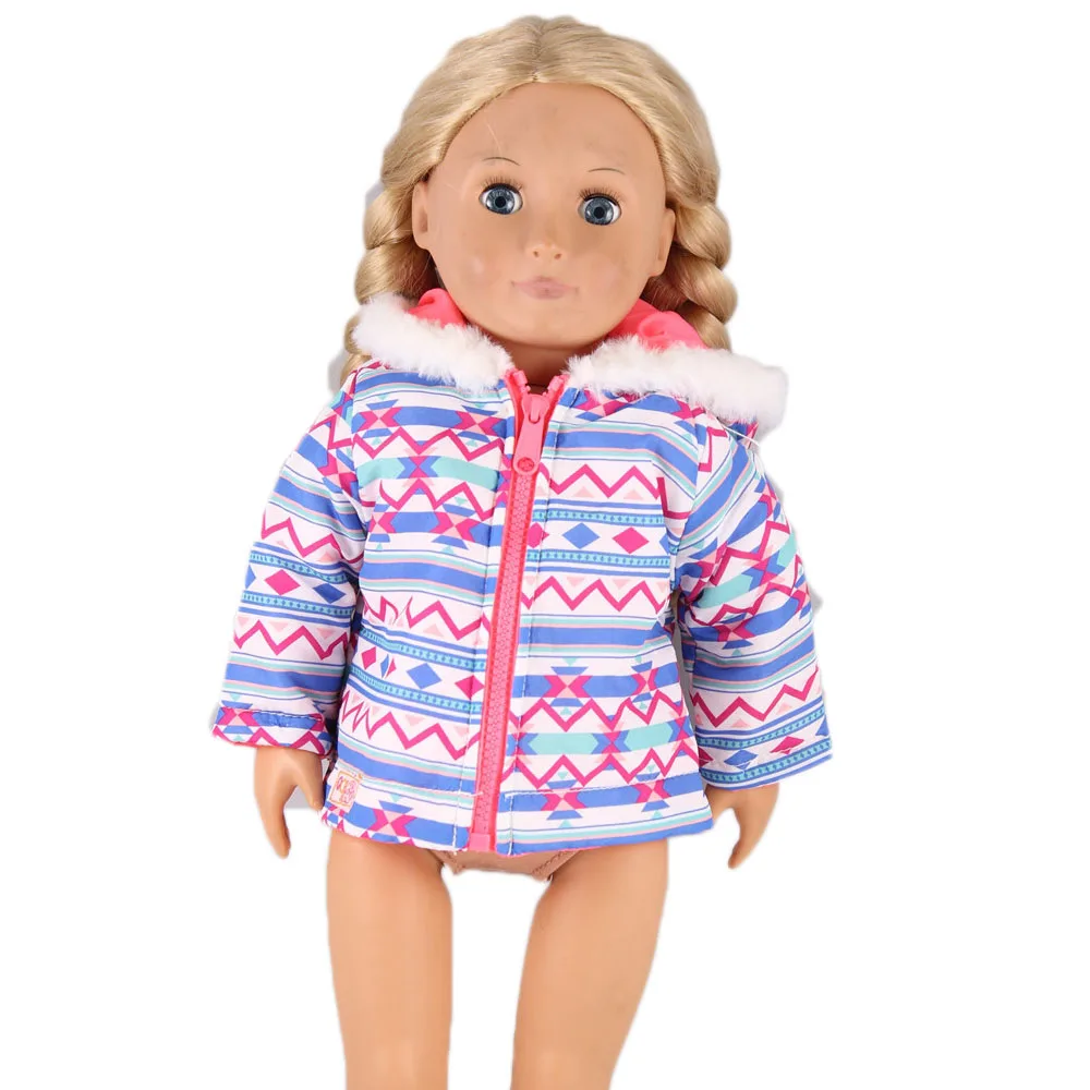 Новое поступление Детская кукла зимнее Яркое пальто кукольная одежда для