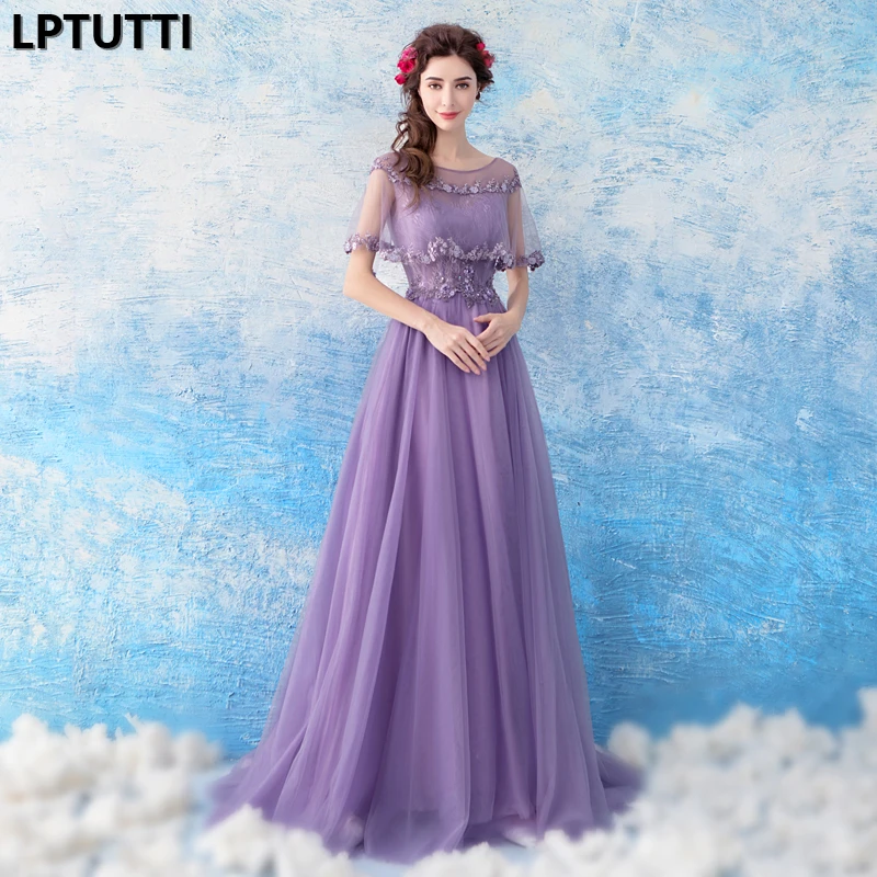 Кружевное длинное вечернее платье для женщин с аппликацией | Свадьбы и торжества