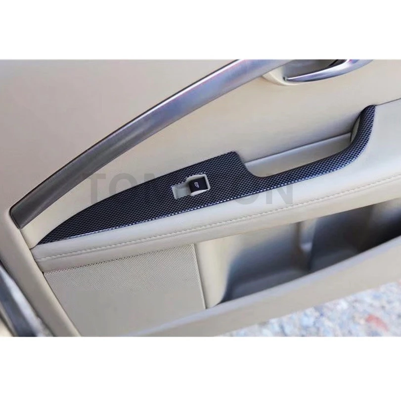 TOMEFON ABS углеродное волокно краска для Volvo S80 2009 до 2011 интерьер спереди вентиляционное отверстие переключения передач переключатель окна панель Стайлинг отделка