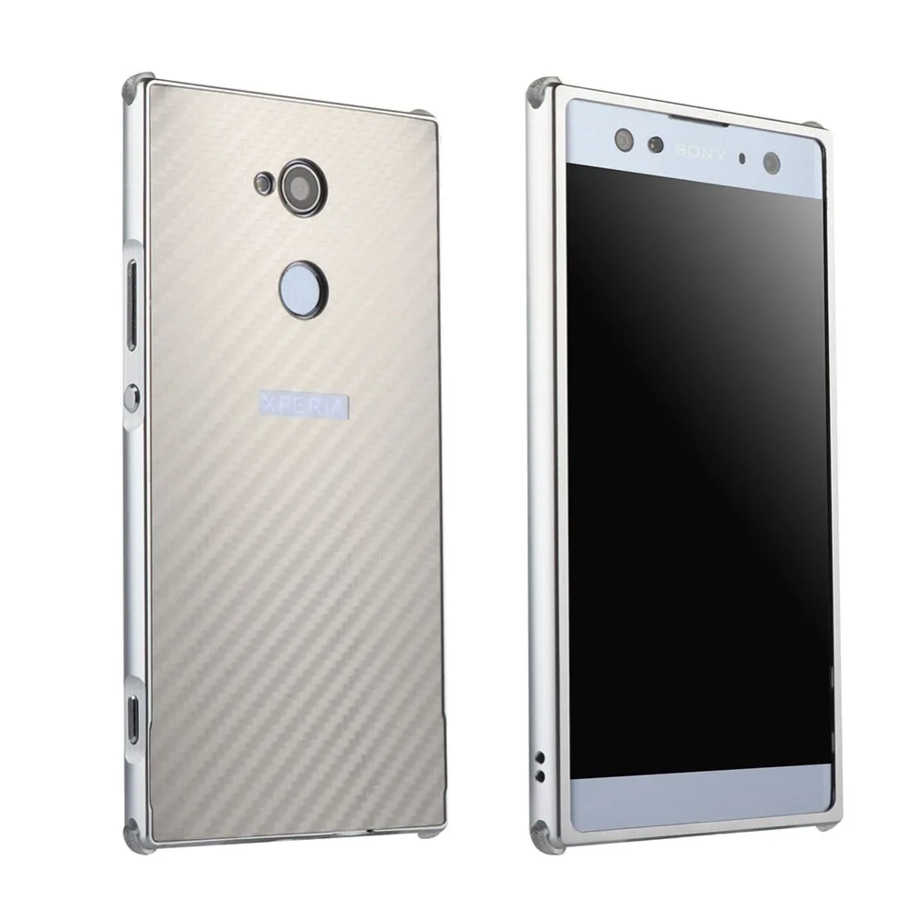 YeeSite для sony Xperia XA2 Ультра чехол металлическая алюминиевая рамка и углеродное волокно задняя крышка Защитный для sony XA2 Чехол для мобильного телефона s