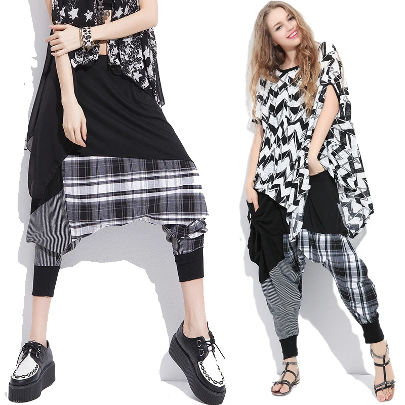 Женские повседневные шаровары корейский стиль весна лето 9801|harem pants female|casual harem