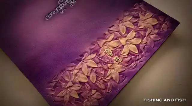 Бесплатная доставка удлиненный фиолетовый кошелек из загара с растительным