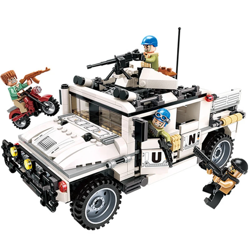 Военный Legoing кирпич образование строительные блоки Пирамидка войны панцирный