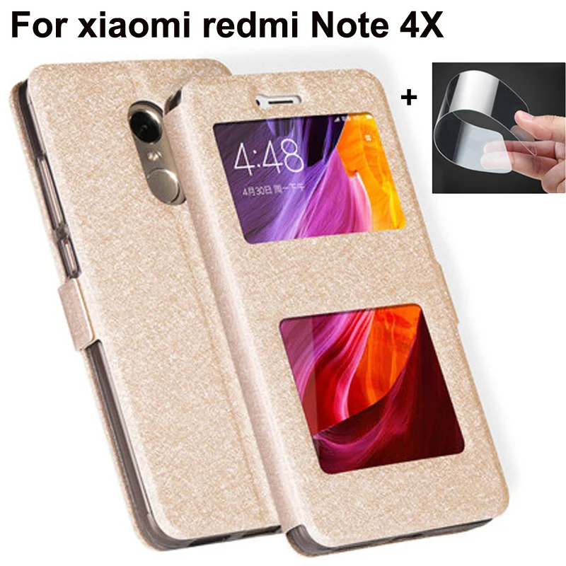 Чехол-книжка для xiaomi redmi Note 4X из искусственной кожи | Мобильные телефоны и