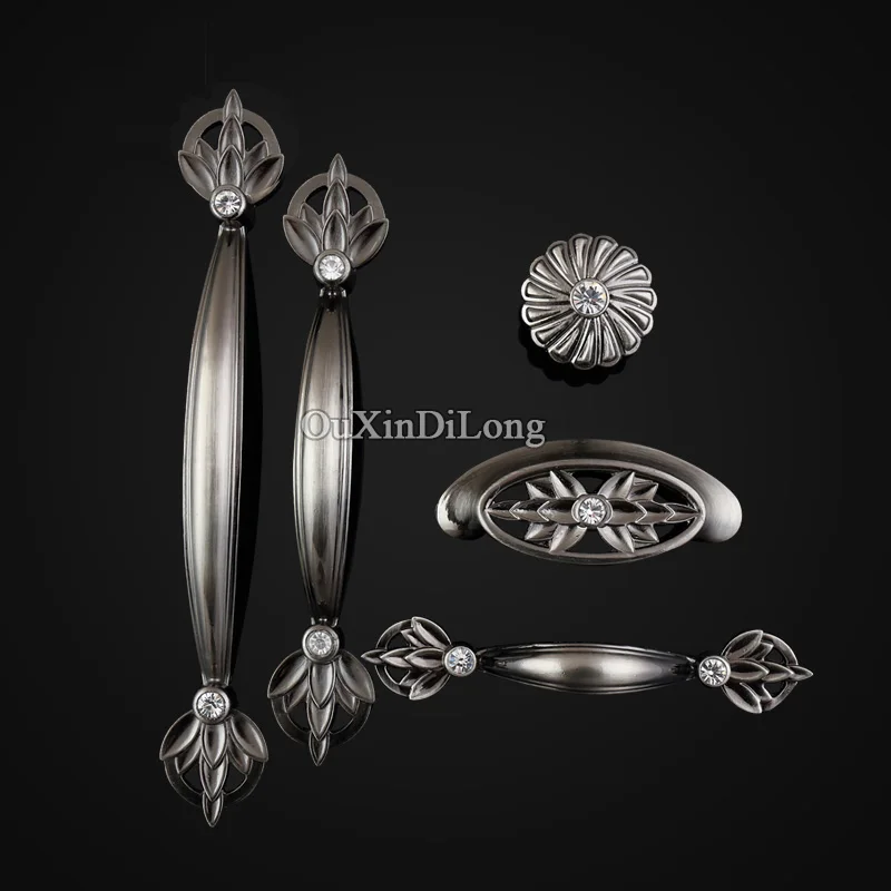 

Elegant Luxury 2PCS European Kitchen Cabinet Door Handles Cupboard Wardrobe Drawer Wine TV Cabinet Pulls Handles and Knobs