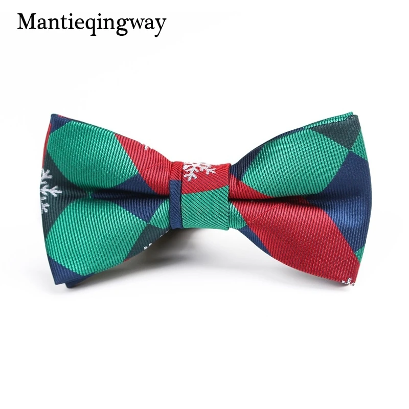 Mantieqingway/детские рождественские галстуки бабочки для маленьких мальчиков рубашки