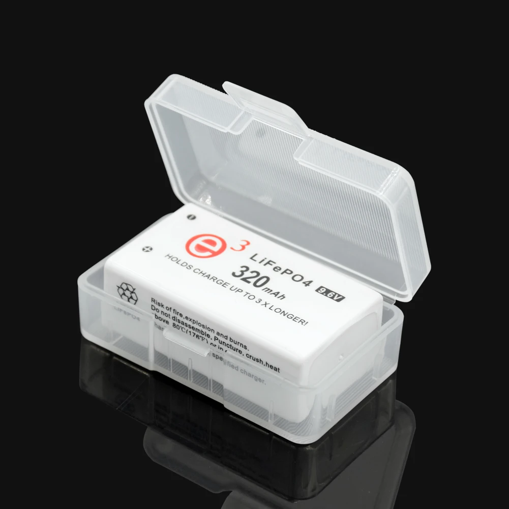 Elistoooop пластиковый чехол держатель коробка для хранения крышка CR123 18350 9V 6F22 26650