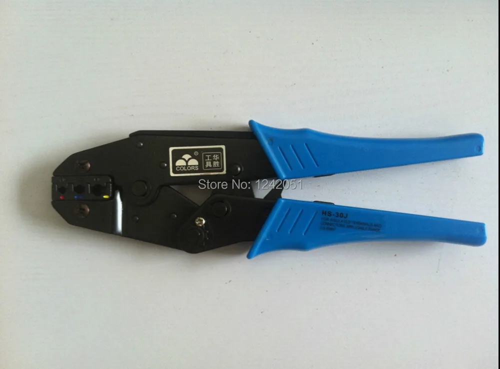 

For Insulated Terminals Ratchet Crimping Plier AWG 22-10 0.5-6.0mm HS-30J