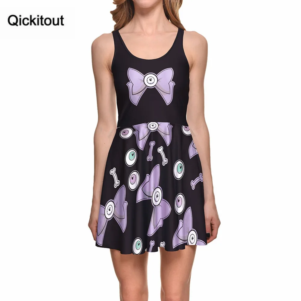 2016 летнее Новое поступление женское платье модное с бантом и цифровым принтом