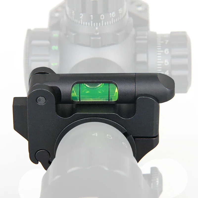 Rifle Niveau Scope Mount Houder Bubble Niveau Ring voor 25mm/30mm Buis Level Mount Ring Duurzaam Legering Staal Balance Mount