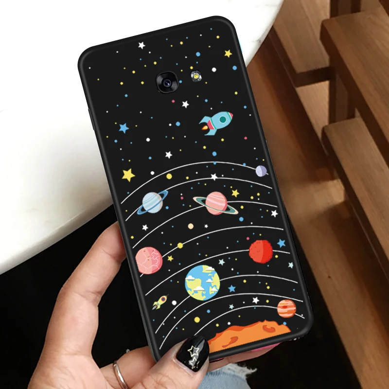 Симпатичные чехлы с героями мультфильмов для Samsung A5 2017 Coque силиконовый чехол 3D
