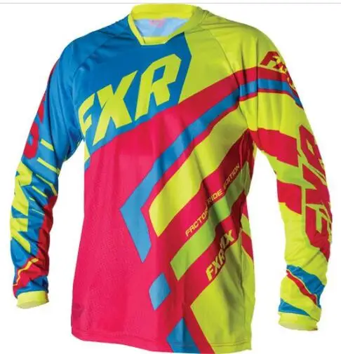 С длинными рукавами 2018 велосипедная команда мотоцикл езда Джерси MX MTB
