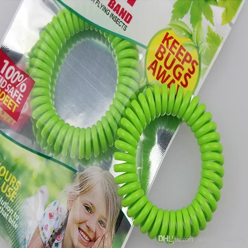 

New Mosquito Repellent Bracelet Stretchable Elastic Coil Spiral hand Wrist Band telephone Ring Chain Anti-mosquito bracelet