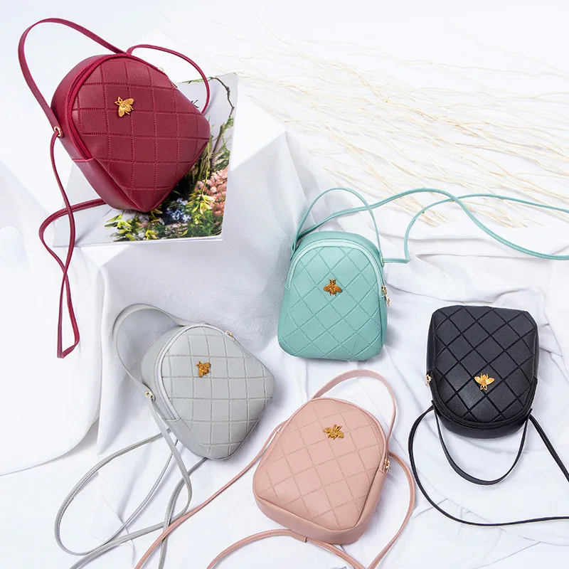 Повседневное мини сумка мессенджер для курьера модная Милая божья коровка на
