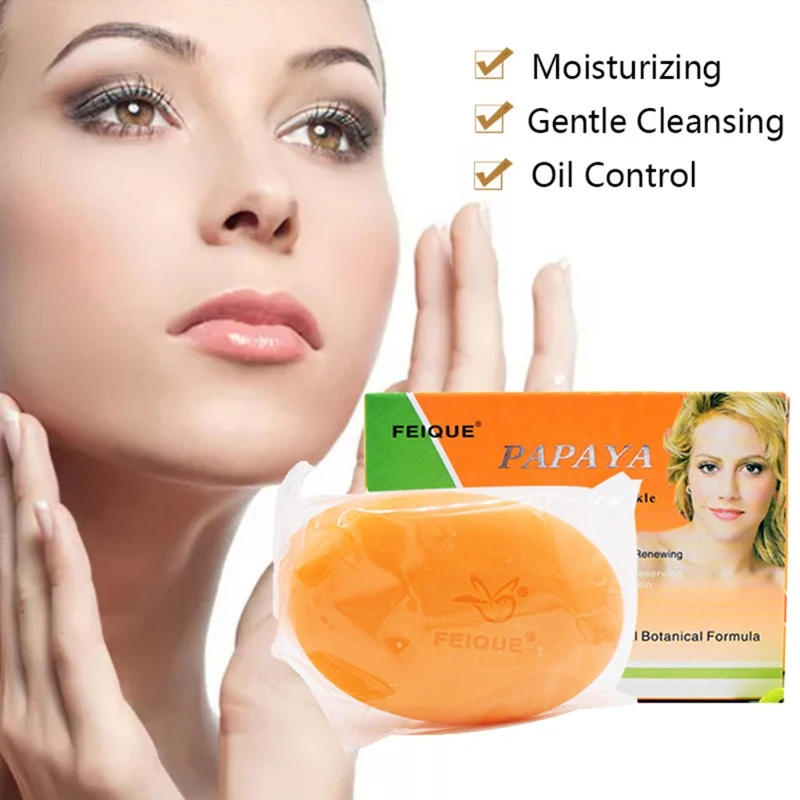 Natural Botanical Formula Papaya Whitening Anti-freckle Soap Face Care Wash Basis | Красота и здоровье
