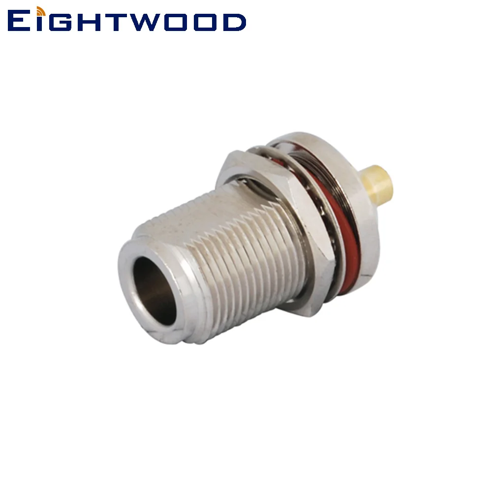 

Eightwood 5PCS N Solder Jack Female Bulkhead with O-ring RF Coaxial Connector Adapter for Semi-Rigid .141" RG402 Cable
