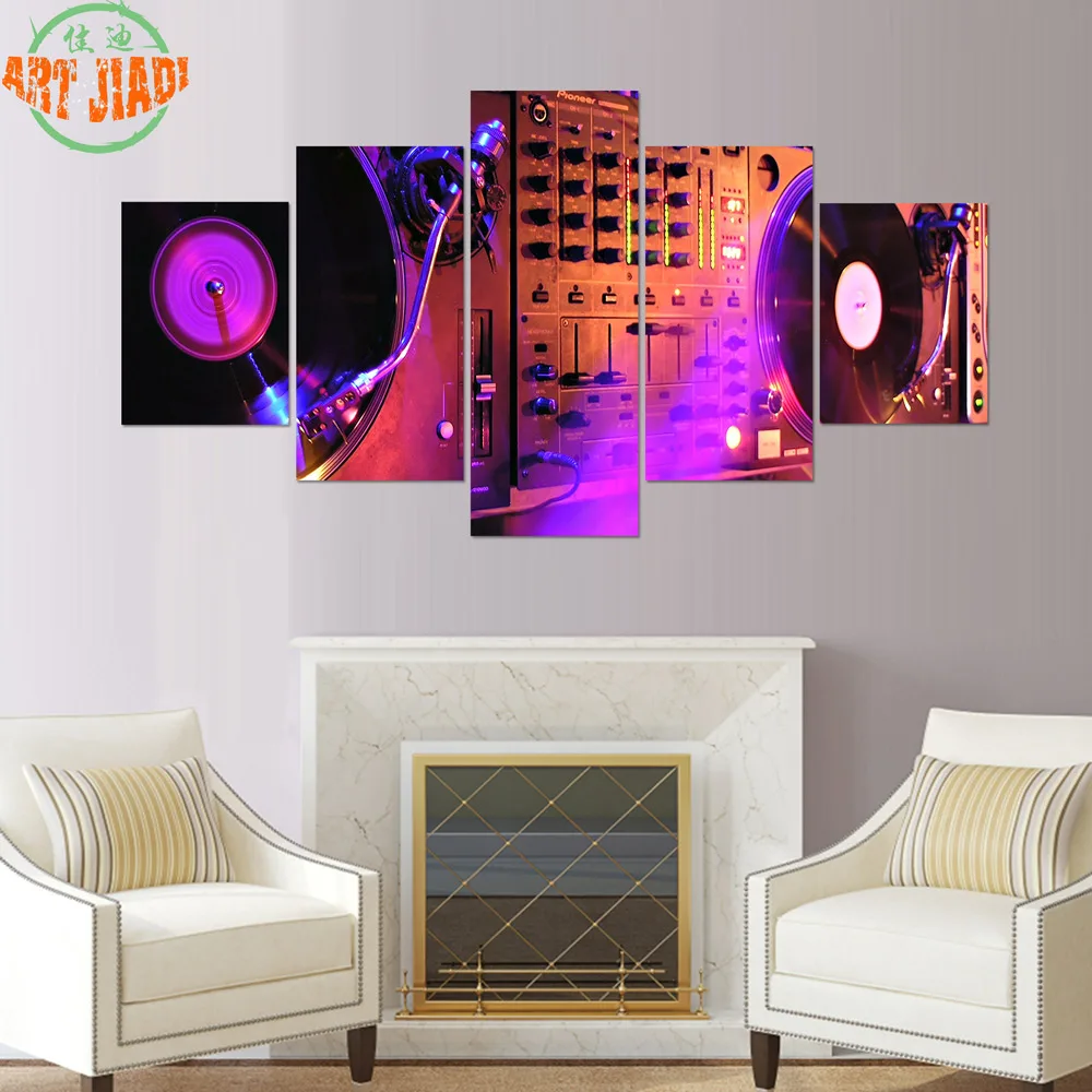 4 шт./компл. или 5 Холст Искусство Музыка Танцы зал фотокартины Декор для дома