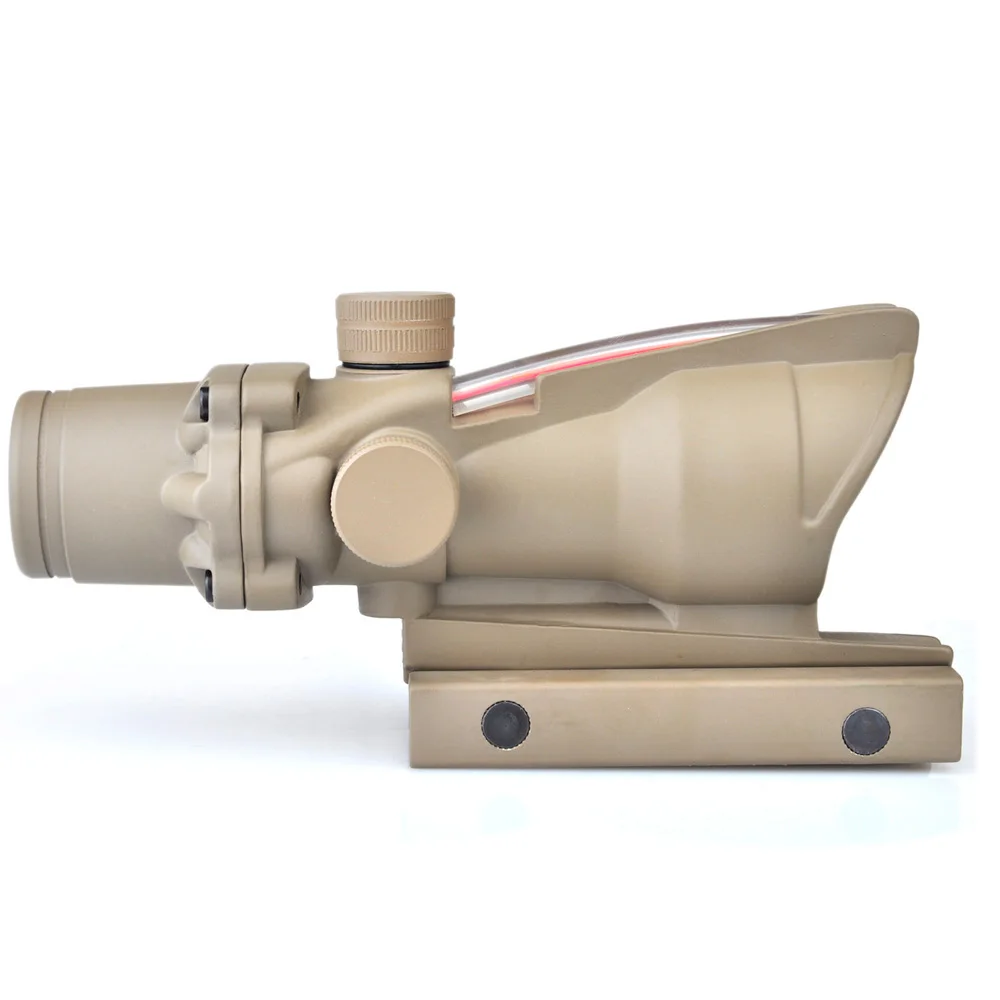 WIPSON Охотничий Тактический Улучшенный выпуск. 308 4X32 ACOG прицел оптоволоконный источник красный и зеленый освещенный прицел для AR 15 прицел