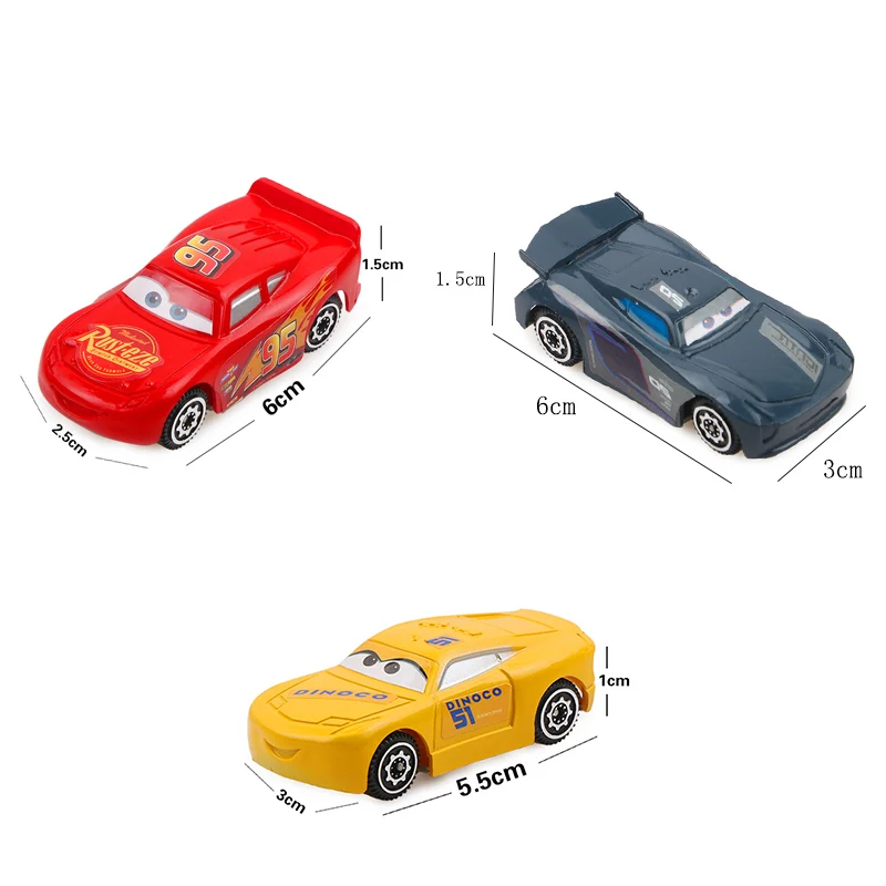 7 шт. Disney Pixar Cars 3 Lightning McQueen Jackson Storm Mack Uncle Truck 1:55 Литой Сплав модель подарок на день