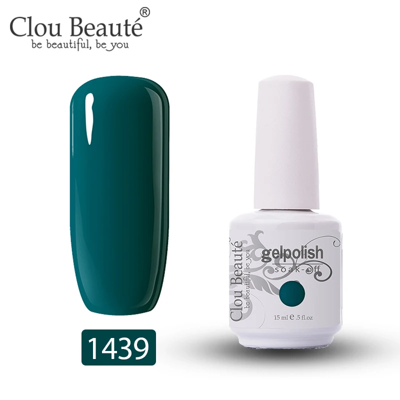 1439 Clou Beaute Гель-лак для ногтей 15 мл основа и верхнее покрытие Гель-лак для ногтей полуперманентный лак впитывающий прозрачный праймер для ногтей - Цвет: 1439