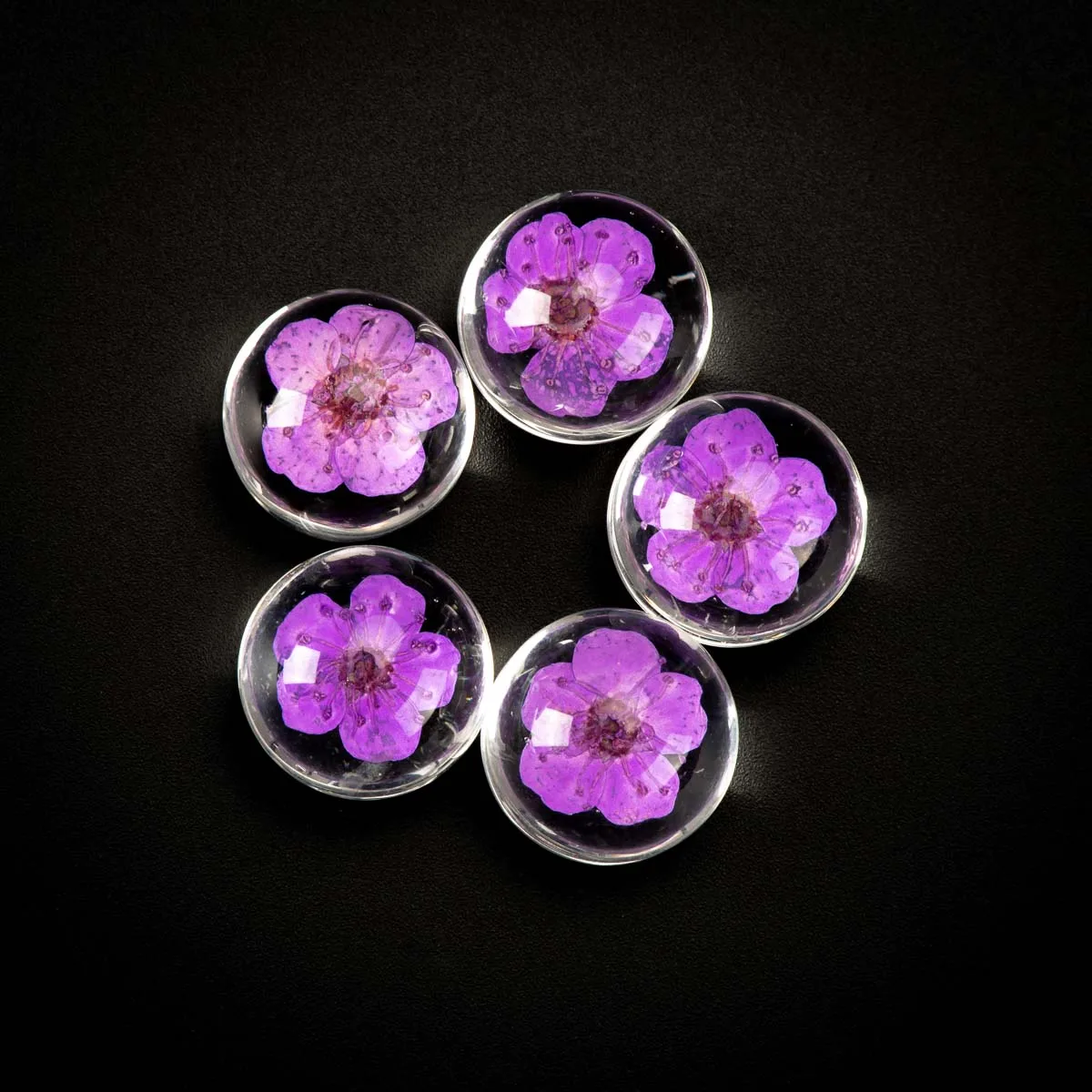 

16# No-Hook Natural Dried Flower with Glass Bead DIY jewelry beads set For DIY Earrings Necklace Jewelry Making Beads #IZ220