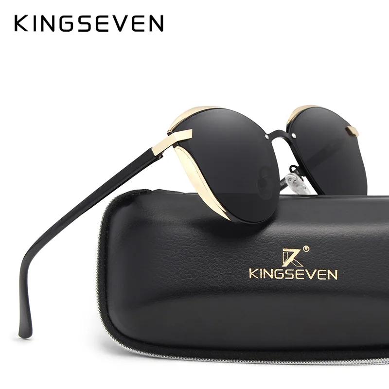 KINGSEVEN кошачий глаз солнцезащитные очки женские поляризованные Модные
