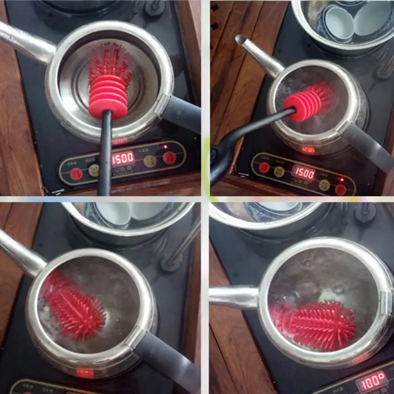 Щетка для бутылок уникальный дизайн детских бутылочек очищающий силиконовый