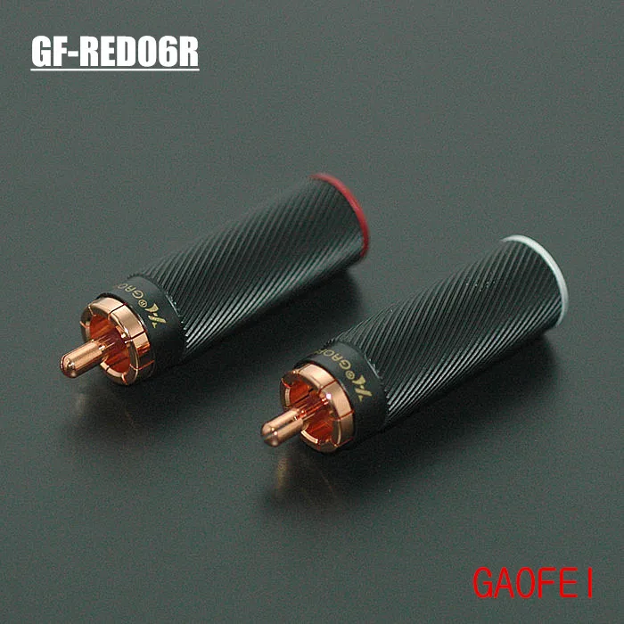 Hifi аудио gaofei GF-RED06R красный медь RCA разъем 4 шт