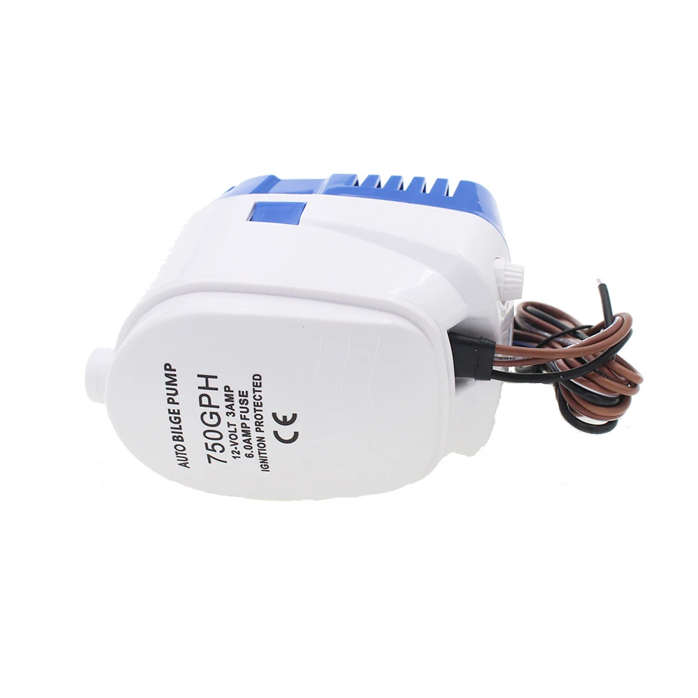 DC 12V 24V 750GPH Автоматический водяной Трюмный насос для лодки погружной с