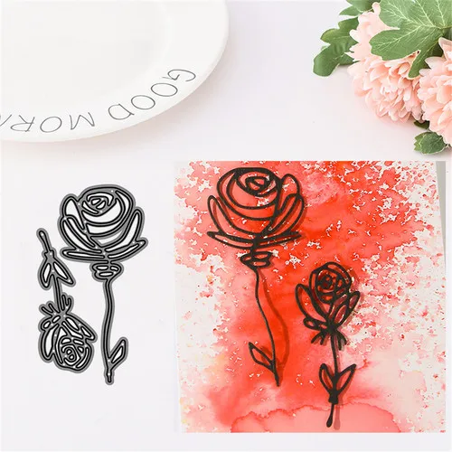 2pcs new Flower Leaves Leaf Cutting Dies Stencils for DIY Scrapbooking/photo album Decorative Paper Cards
