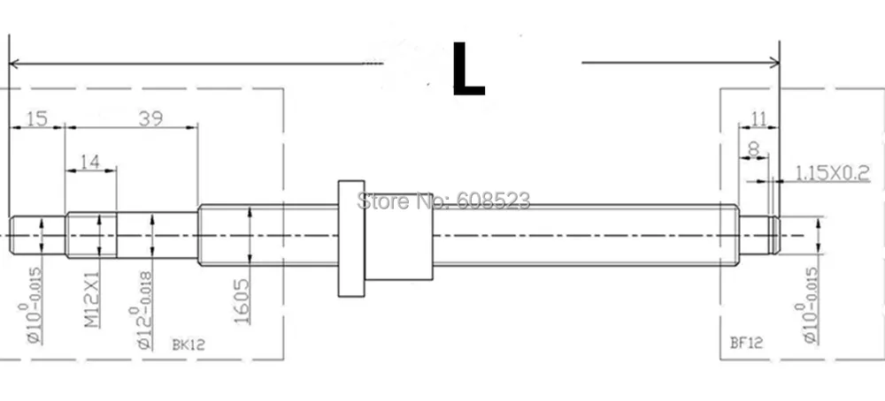 3 SBR16 Линейный Направляющая+ 3 ШВП RM1605+ 3BK/BF12+ гайка Корпус+ муфты для ЧПУ маршрутизатор/Фрезерные станки