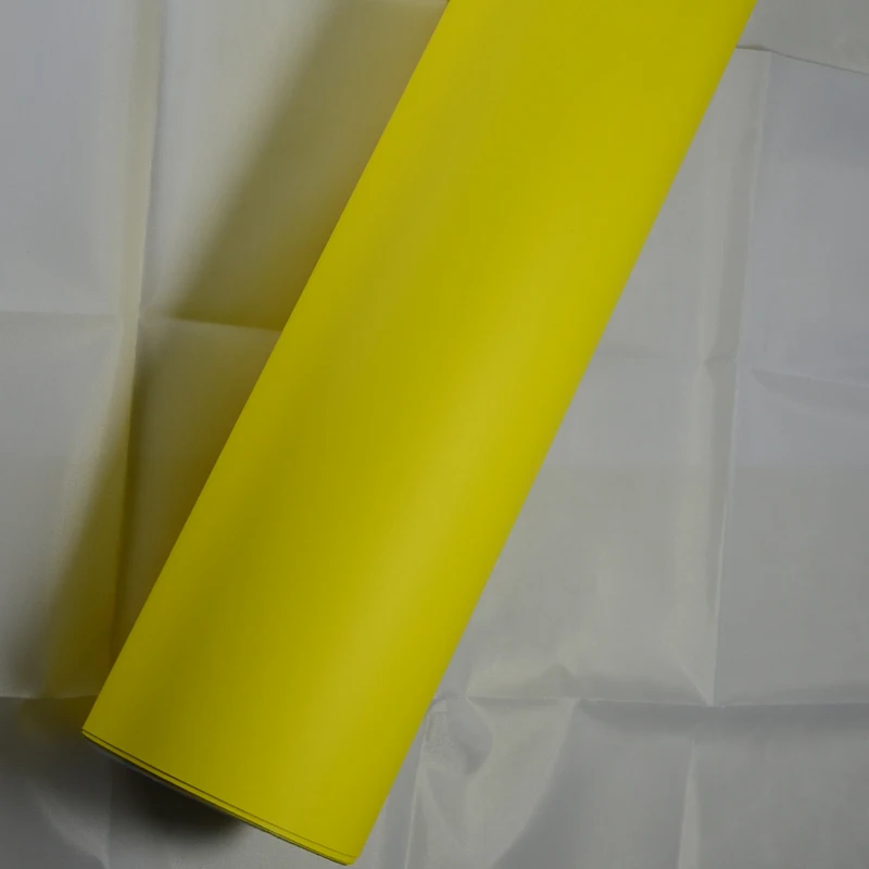 

Matt Car Body Film Custom Vinyl Wrap Vinyl Auto With Air Bubble 1.52x30m/roll Lemon Yellow