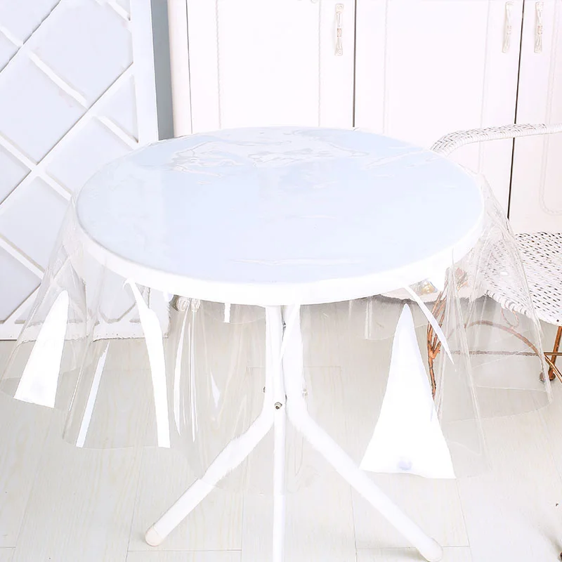 Ультратонкий прозрачный водонепроницаемый мягкий фон из ПВХ и пластика для