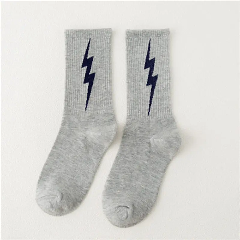 Lightning узор чулки осенние и зимние новый корейский вариант личности женская