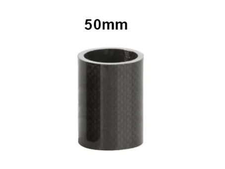 50mm 1pcs gloss Углеродное волокно для велосипеда вилка гарнитуры прокладка из углеродного волокна 3K Глянцевая/матовая велосипедный вынос руля шайба прокладка 1 1/" 5/10/15/20/30/50/100 мм велосипед Запчасти - Цвет: 50mm 1pcs gloss